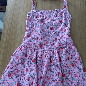 Hollister Pink Floral Halter Dress
